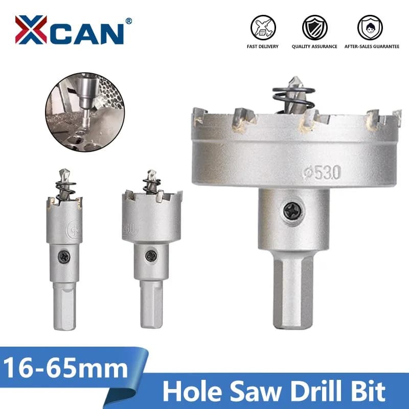 Sega a tazza TCT 16-65mm fresa per punte in carburo di tungsteno per trapano da taglio per foratura di metallo in lamiera di acciaio inossidabile