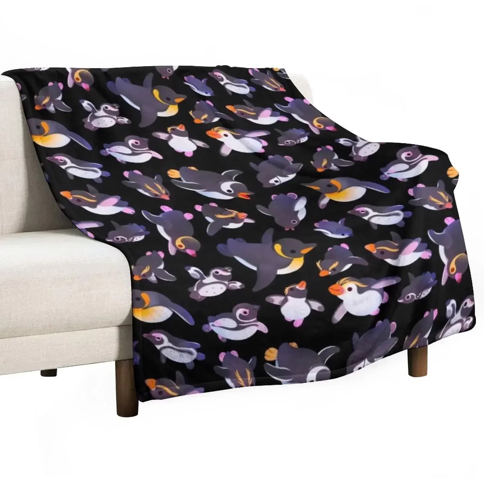 Penguin day - Name/dark Throw Blanket Polar Kid'S Sleeping Bag Sofa Thins Summer Beddings Blankets