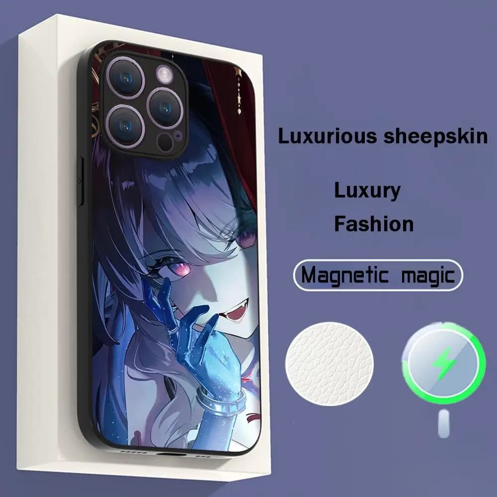 Denia sexy game cute girl poster Phone Case For iPhone 16 15 14 13 12 11 Plus Pro Max High-end Luxury Magsafe Sheepskin