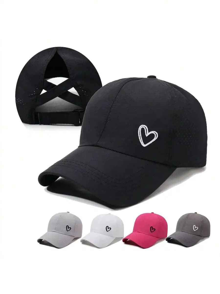 Cappello da Baseball con Coda di Cavallo ad Asciugatura Rapida, Protezione Solare, Cappello Sportivo da Donna per Campeggio ed Escursionismo
