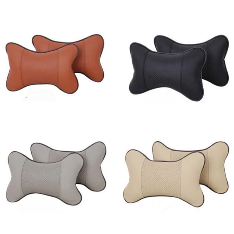 2X Car Seat Neck Pillows Headrest For Jaguar XF XFL XE XJ XJL F-Pace F pace fpace X761 XJ6 XKR XK8 X320 X308