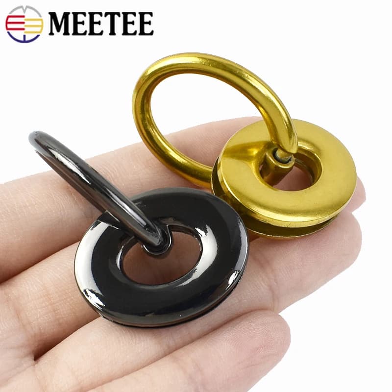 5/10 Pezzi 25*32mm Fibbia Laterale per Borsa in Metallo con Occhiello, Anello a O, Clip per Cintura, Moschettone, Accessori Fai da Te per Cucito in Pelle