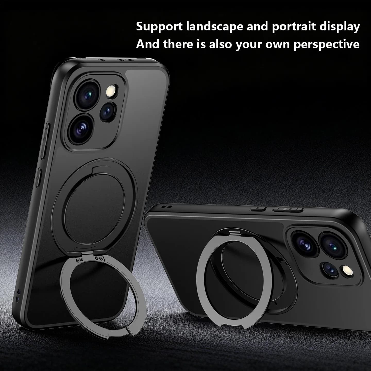 Custodia rigida con anello di supporto magnetico MagSafe per OPPO Reno 15 Pro, cover protettiva posteriore per OPPO Reno 15F 15Pro