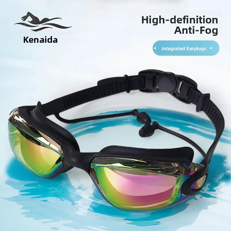 New Swimwear for Adults 2025, Anti-fog, Electroplated, Silicone Waterproof, Sport and Fitness Set