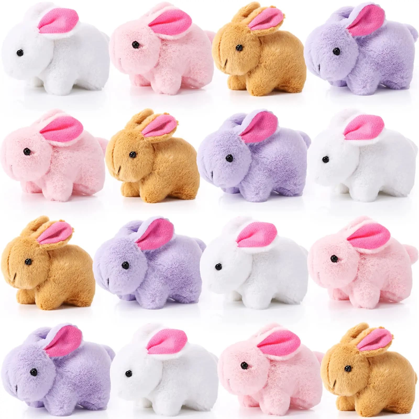 Bunny Stuffed Animal Bulk Mini Bunny Plush Soft Tiny Plush Toys Small Rabbit Doll Keychain For Birthday Valentines Easter Party