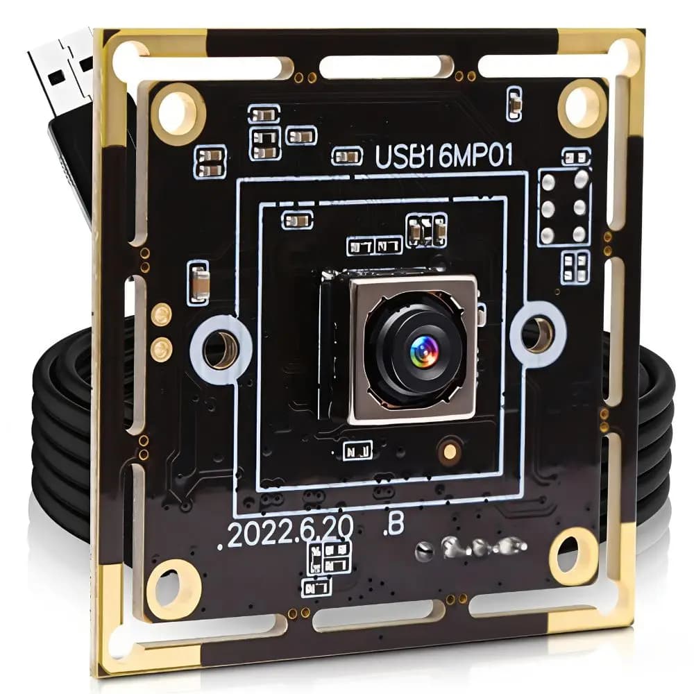 Webcam USB ELP 16MP con Autofocus, Sensore IMX298, UVC per Identificazione Codici a Barre e QR