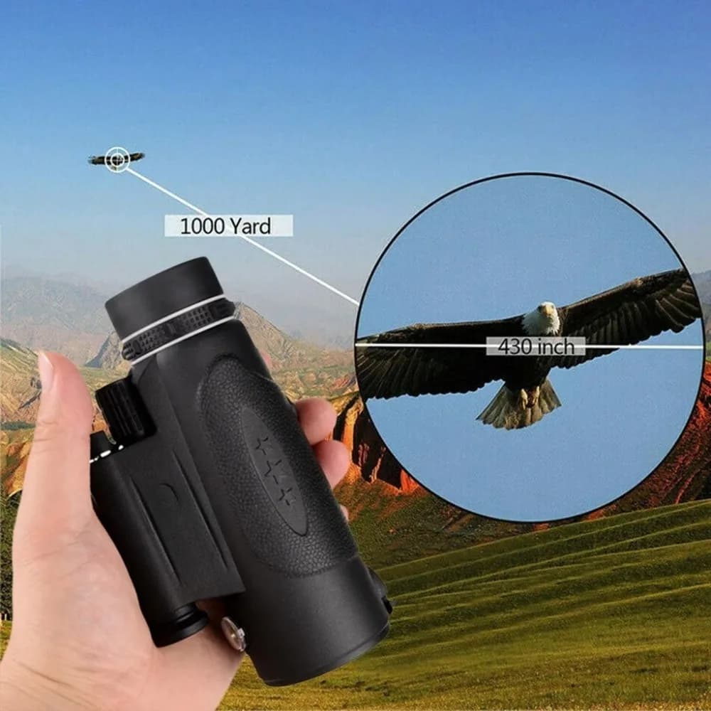 Binocolo HD 9800m 100X90 con Torcia e Visione Notturna a Infrarossi, Binocolo ad Alta Angolazione con Laser per Caccia, Escursionismo e Viaggi