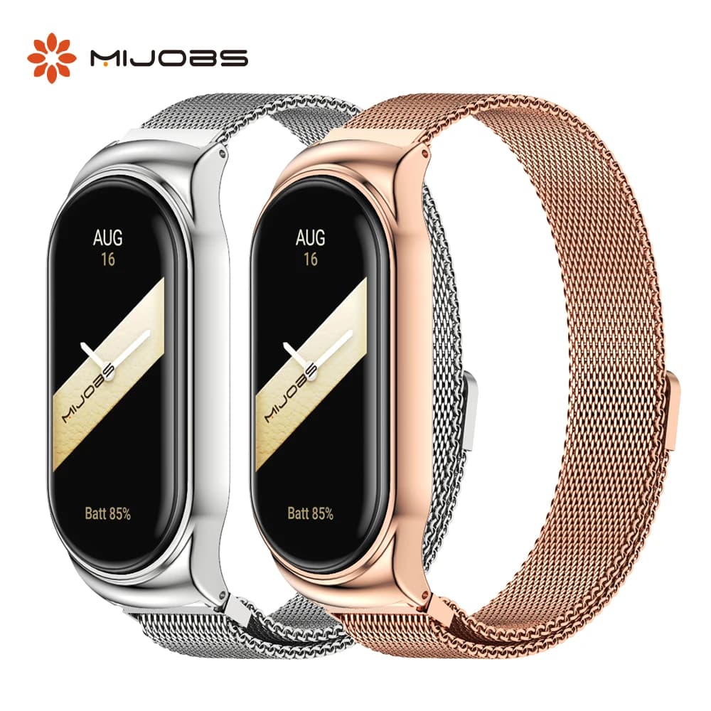 Per Mi Band 10 9 8 cinturino in metallo per Mi Band 10 braccialetto Smart Watch sostituzione Correa Mi band 9 8 7 6 5 4 3 cinturino