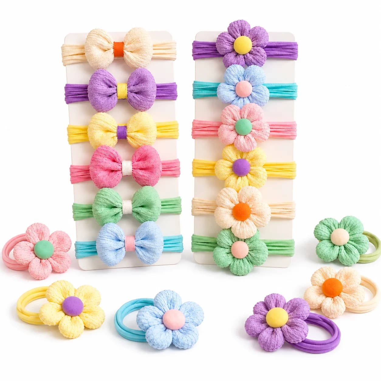 12PCS New Cut Alloys Of Sweet Princess Hair Flower Bow Women's Girls' Fairy Tales Accessories For Hair Covers Scrunchies 2030