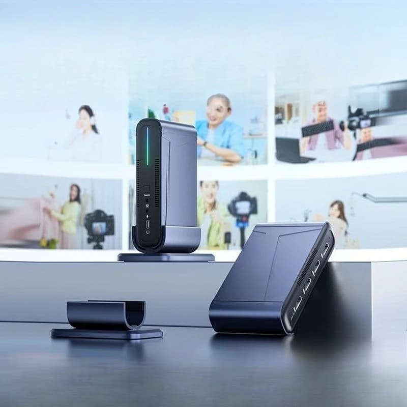 Doppia scheda di acquisizione live ad alta definizione 4K USB per fotocamera esterna dedicata alla conferenza
