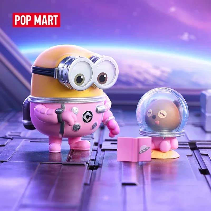 POP MART Minions Storie della buonanotte di Bob e Tim Series Blind Box Toys Kawaii Anime Action Figure Sorpresa Mystery Box Bambole Regalo
