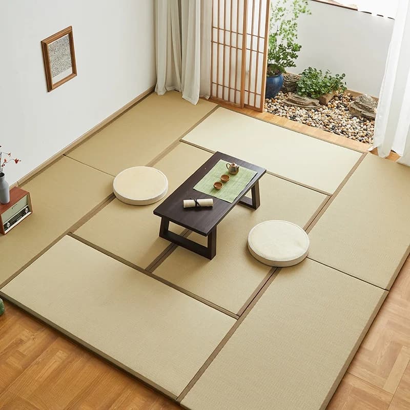 Traditional Japanese Carpet Igusa Tatami in Paglia Intrecciata, Mattress for Judo, Tappeto per Camera, Dormitorio e Yoga