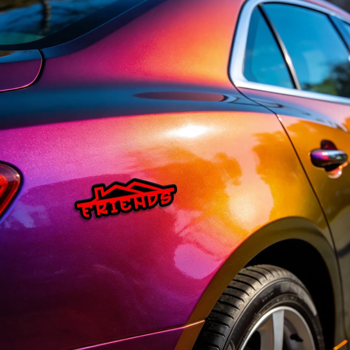 Adesivo Personalizzato in Acrilico per Auto con Logo Casa, Decorazione Esterna Resistente alle Intemperie, Decalcomania Durevole per Carrozzeria Auto e Fai-da-te