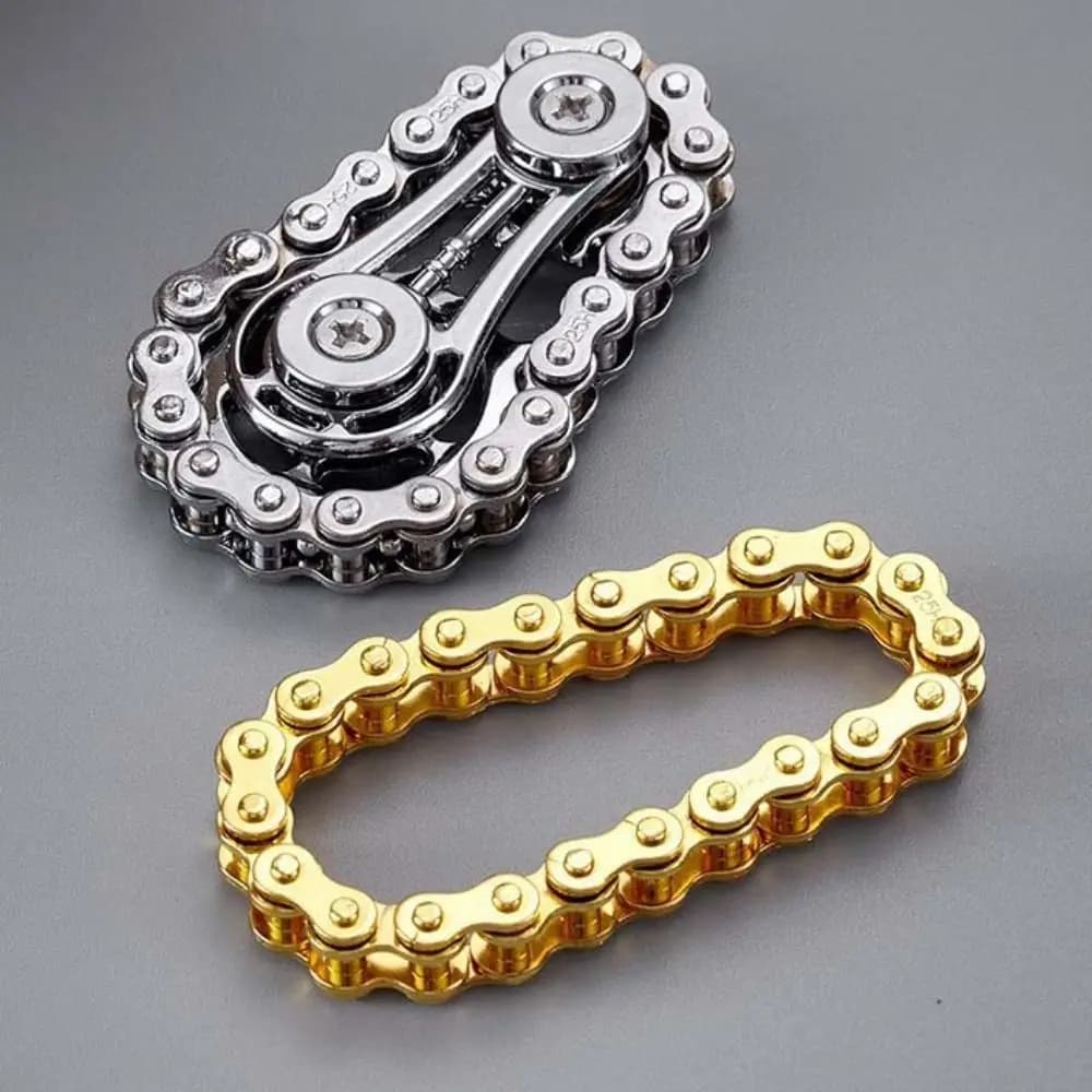 Pignoni Volano Punta delle dita Giroscopio Fidget Spinner Antistress Ansia Catene per bici in metallo EDC Spinner Fidget Toys per adulti