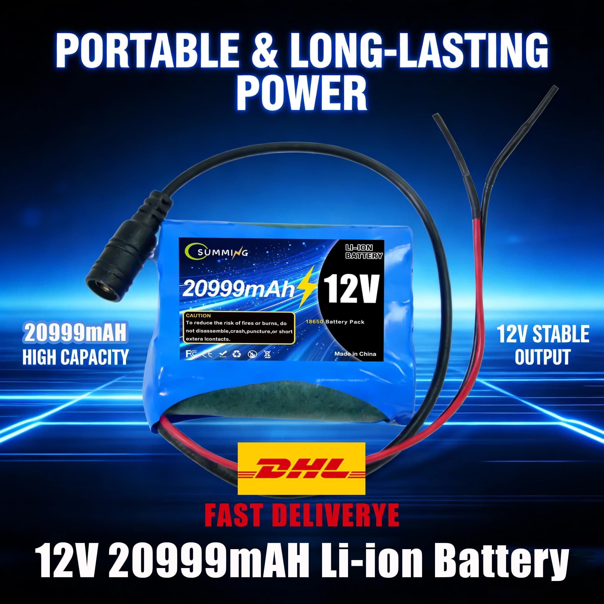 Batteria ai polimeri di litio 12V 20.9Ah 12.6V 20999mAh 100% nuova per drone RC, super ricaricabile + set caricabatterie ✈️ 🪁