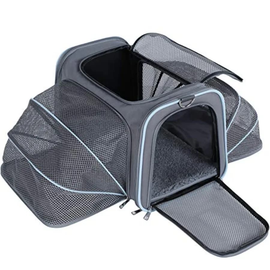 Trasportino per Animali Domestici A4Pet Approvato dalle Compagnie Aeree, Morbido e Portatile, per Gatti e Cani, Lavabile, Leggero, Design Compatto, Ideale per A