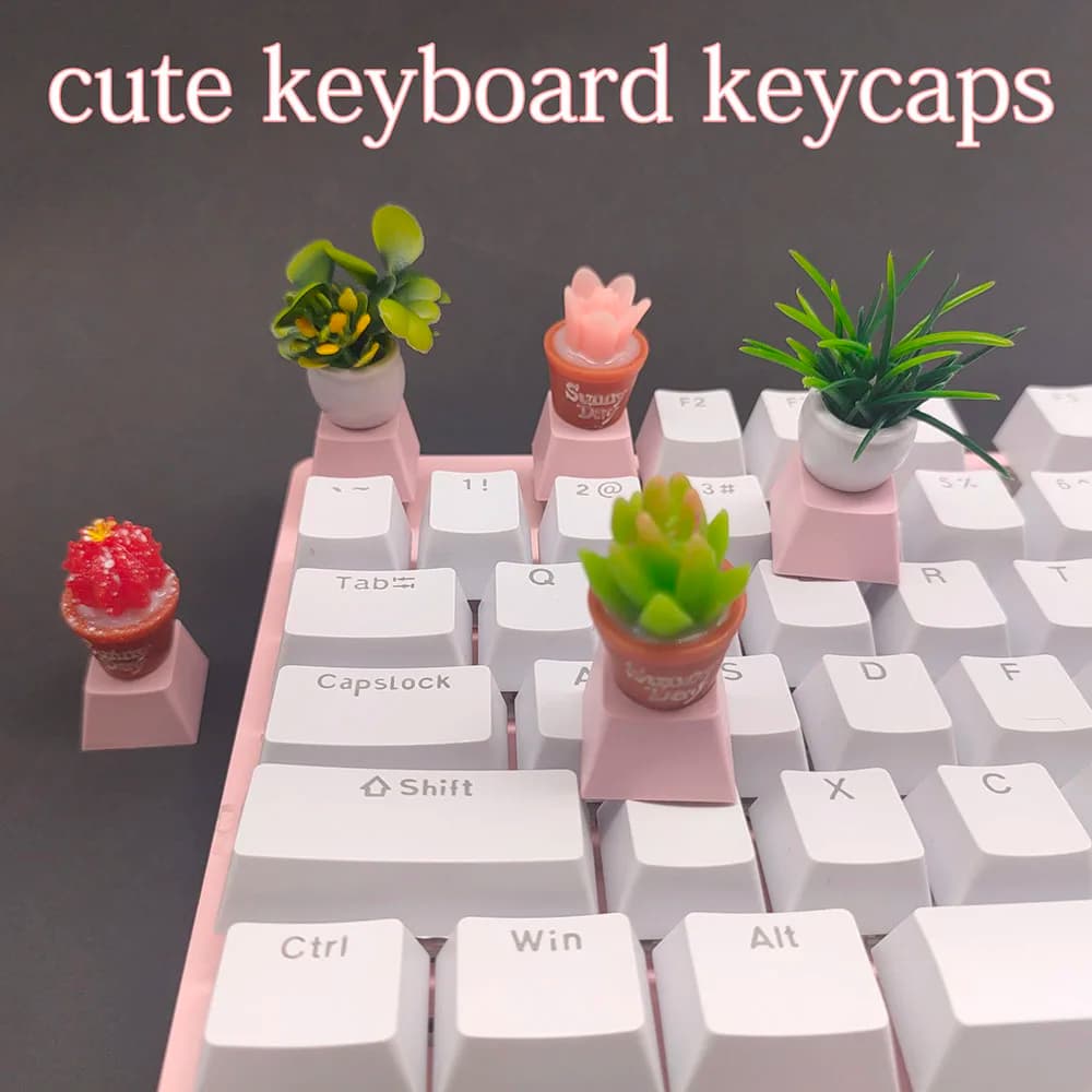 Copritasti Cherry Profile Personalizzato PBT Keycap Anime Kawaii Fai da te Tappi per tastiera meccanica Accessori per la decorazione del gioco Chiave carina