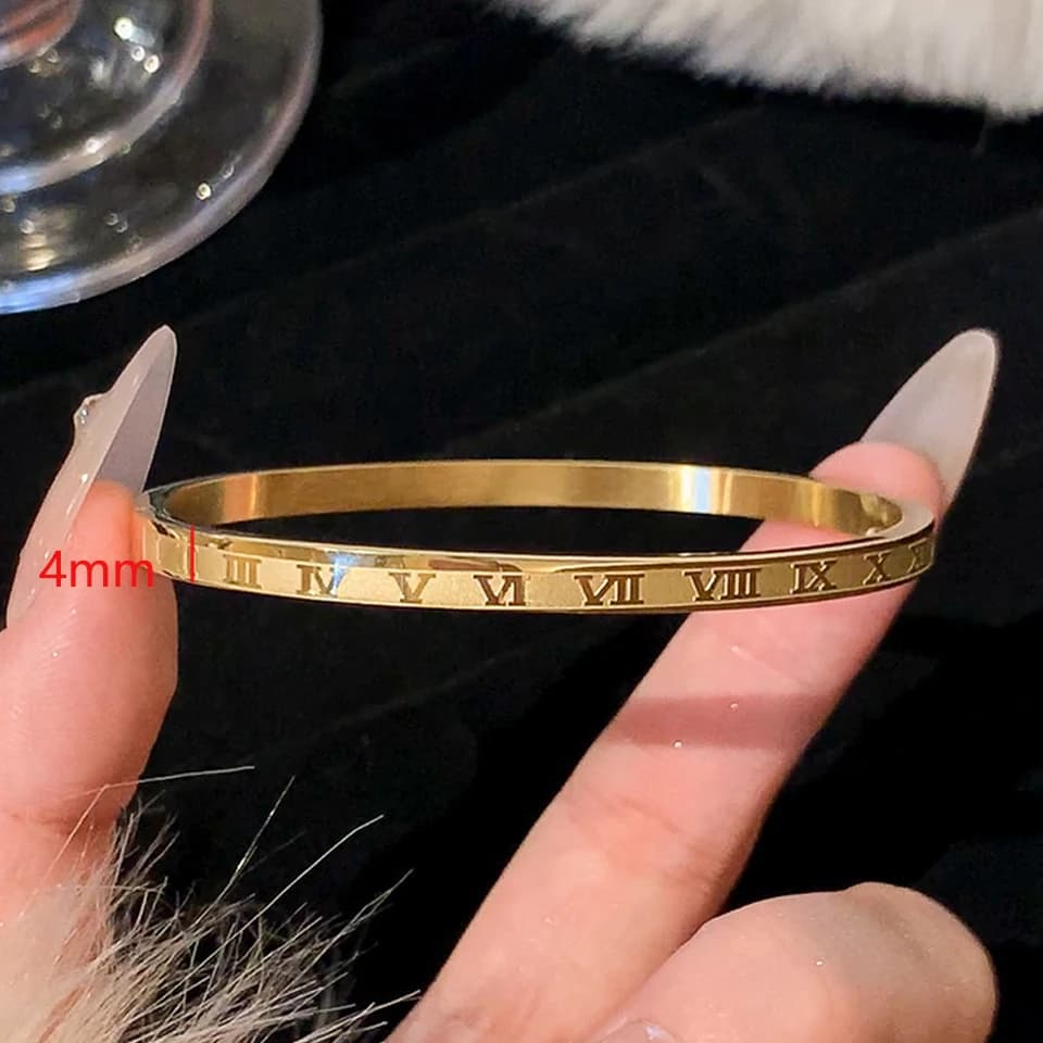 ZAKOL 1/5Pcs Sparkling Cubic Zirconia Inlaid Stainless Steel Bracelet Set for Women, Stackable Thin Bangles, Non-Fading Waterproof Fashion Jewelry, Birthday Party Holiday Gift for Ladies