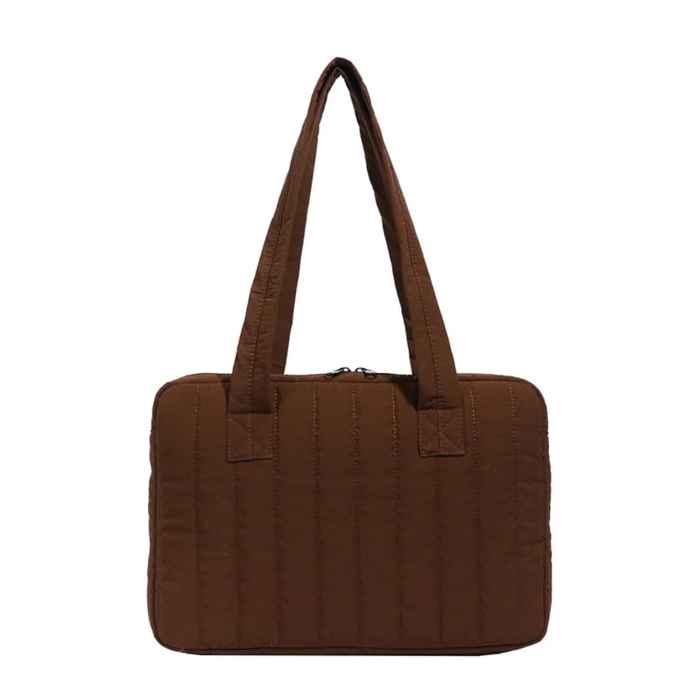 New 14inch Laptop Shoulder Bag Large Capacity Solid Color Tablet Sleeve Case Shockproof Multifunctional Laptop Handbag Travel