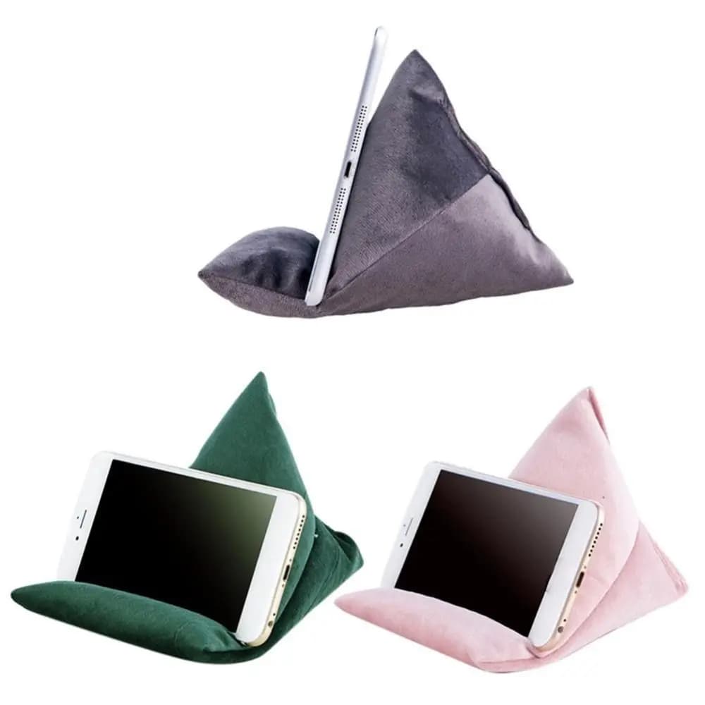 Velvet Pillows Mobile Phone Holder Skin Friendly Multi-functional Triangle Phone Stand DIY Crafts Portable