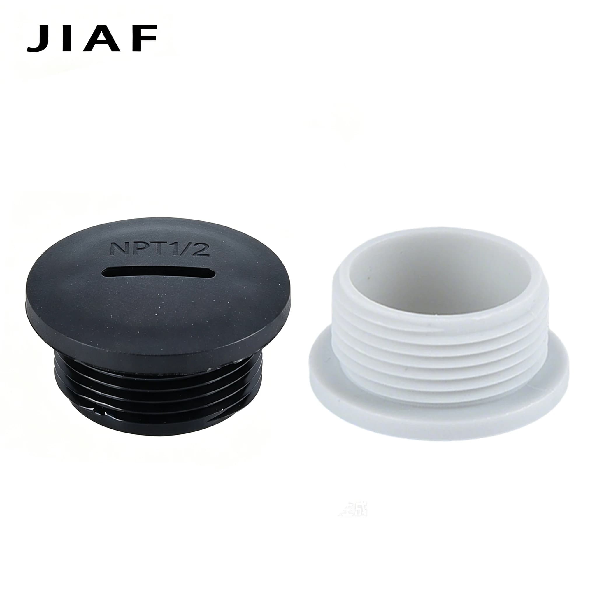 10Pcs IP68 Waterproof Nylon Cable Gland Plug NPT1/2 G3/4 Rubber Sealed Thread Hole Plug Plastic Sealing Cover Cap Black Grey