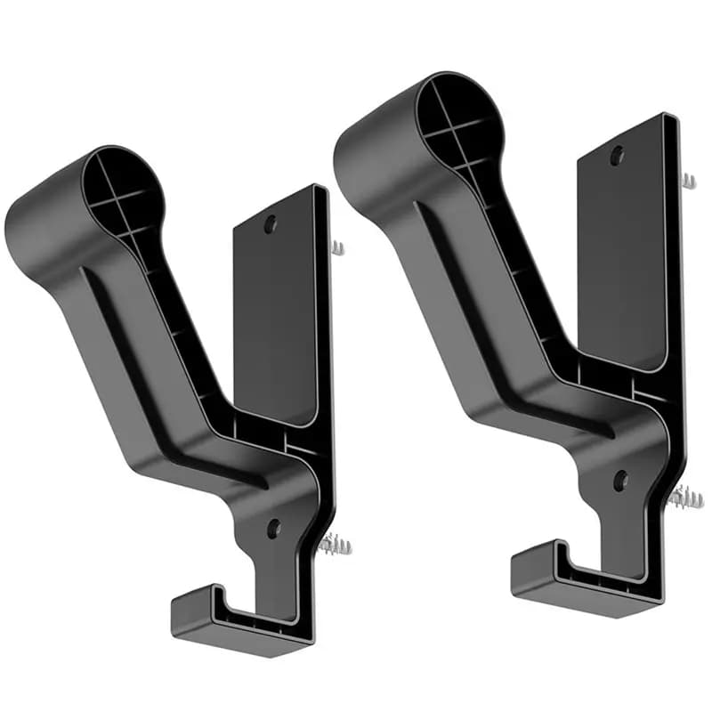 Heavy-Duty Wall Mounted Hook For Motorcycle, Bike& Football Helmets, Jackets 2-Pack Wall Mount Helmet Holder