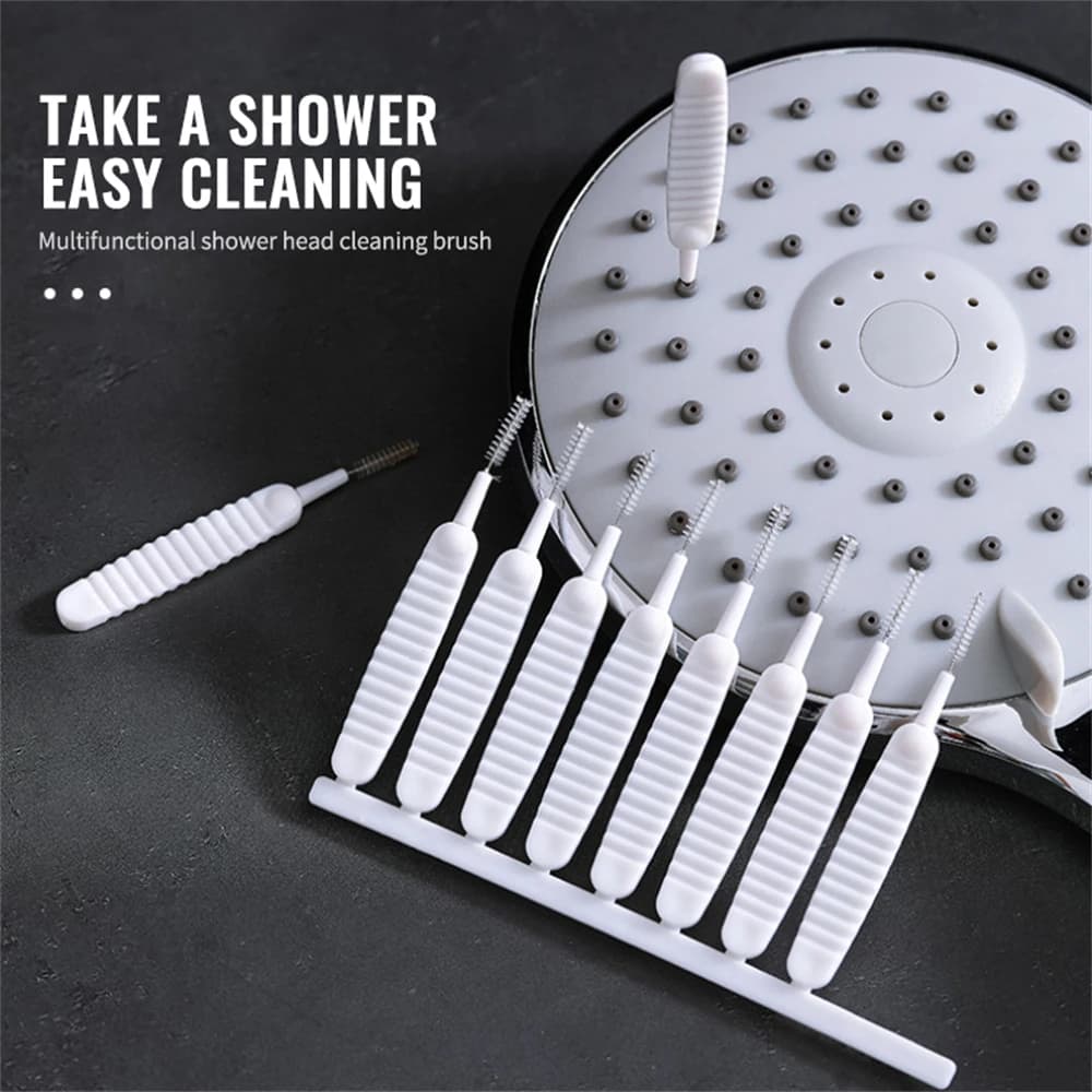 1 set spazzola per la pulizia della soffione doccia spazzola piccola anti-intasamento spazzola per la pulizia degli spazi dei pori micro spazzola in nylon accessori per la toilette