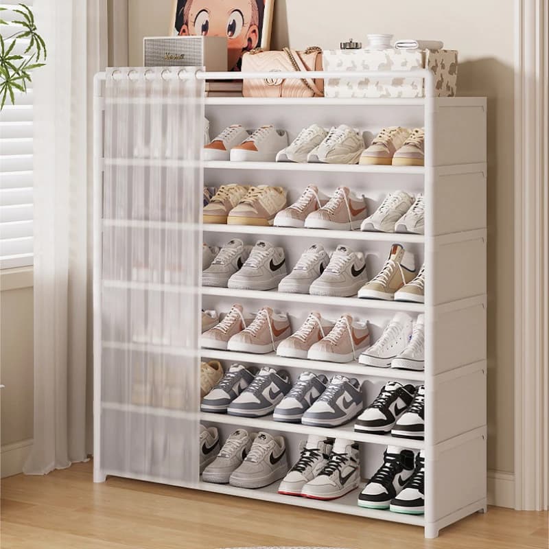 Multi Layer Shoe Storage Cabinet Entryway Dustproof Durable Shoe Rack Home Corridor Outdoor Shoe Organizer Storage Shelf