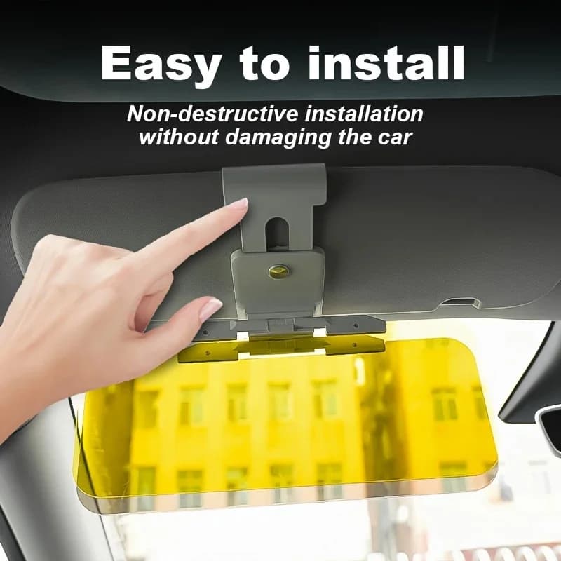 Universal sun visor for car 33x19 cm, windscreen anti-reflective sunscreen, day sun protection