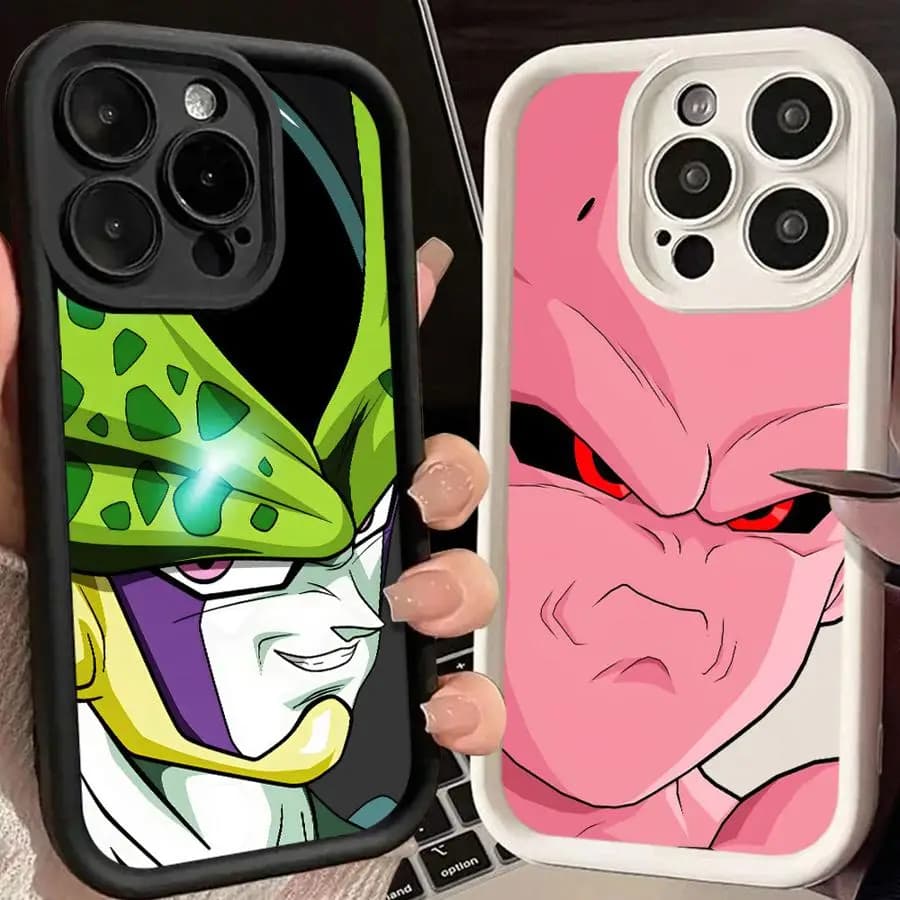 IPhone XS Max 15 16 14 Plus XR 13 12 11 Pro Max 17 Air 16e Soft Cover Dragon Ball Z Cell Majin Buu