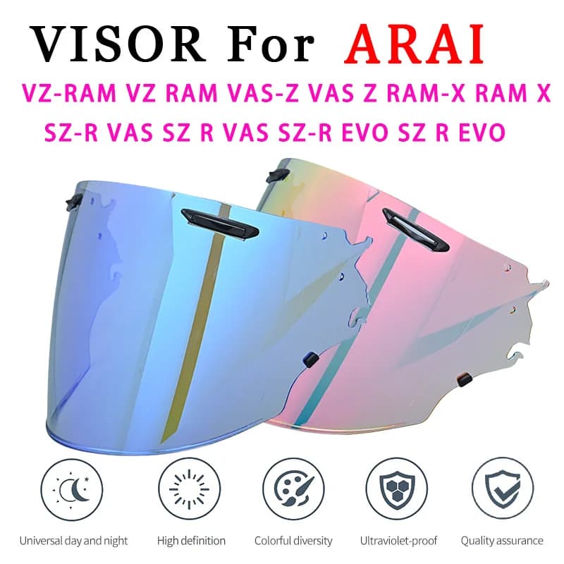 Helmet Visor Shield for Arai VAS-Z VAS Z RAM-X RAM X VZ-RAM VZ RAM SZ-R SZ-R VAS SZ R VAS SZ-R EVO SZ R EVO Glass Windshield Len