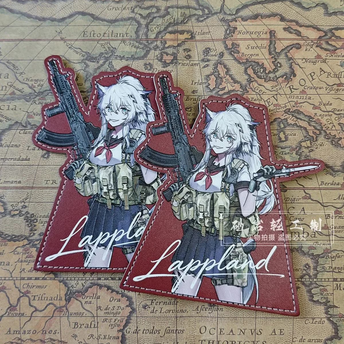 Game Arknights Lappland Cosplay Anime figure Velcro strap armband Badge costume prop Accessory ornament birthday gift