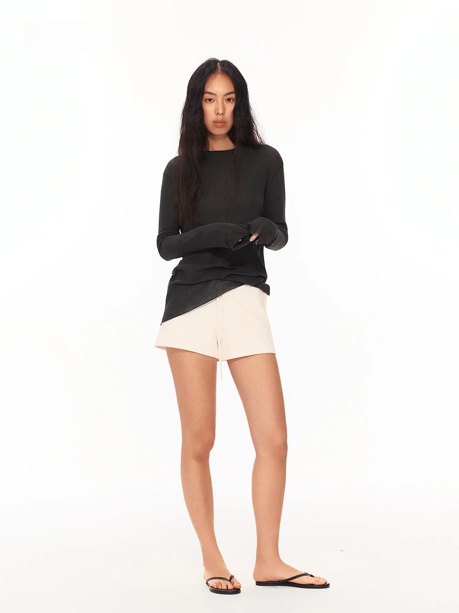 LUMIEN Long Sleeve Cotton T-Shirt Women's Basic Multi-Color Spring New Style Slim Fit Base Layer Top Commute Style