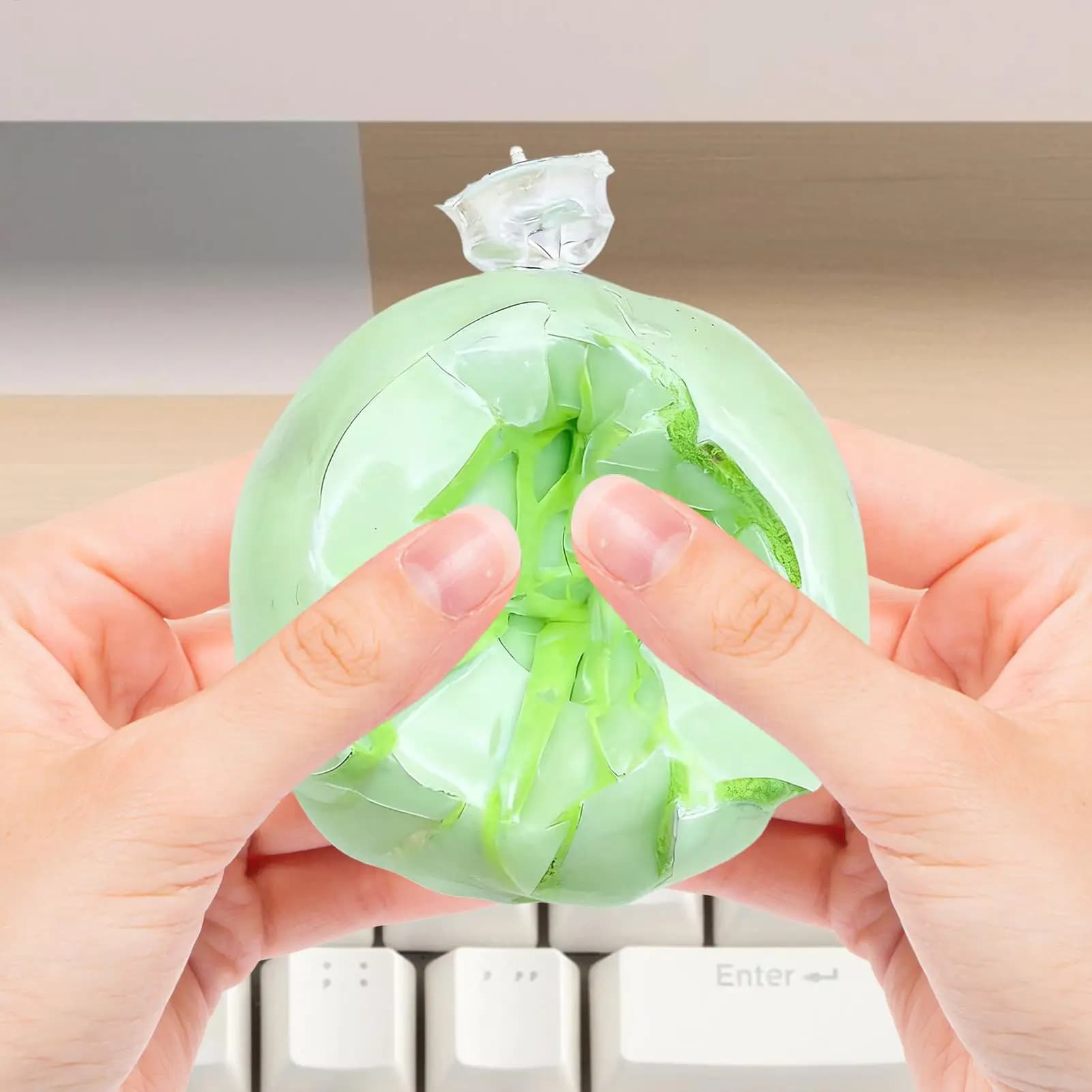 Palline Antistress con Rivestimento in Cera Croccante, Giocattolo per Alleviare lo Stress per Bambini e Adolescenti, per Studio, Lavoro, Viaggi, Casa, Ufficio, Aula, Auto, Meditazione