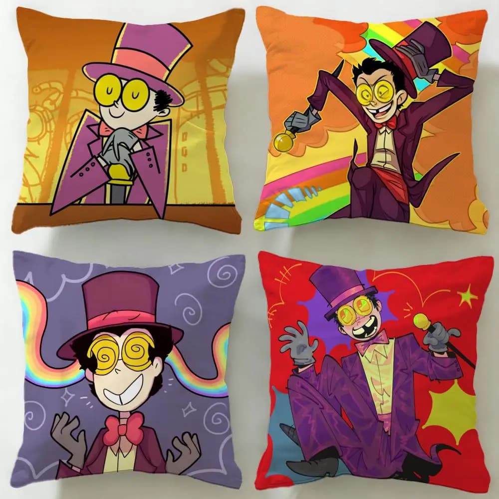 Federa per cuscino della serie animata classica Superjail, morbida e facile da lavare, versatile per divano, letto, viaggi e ufficio