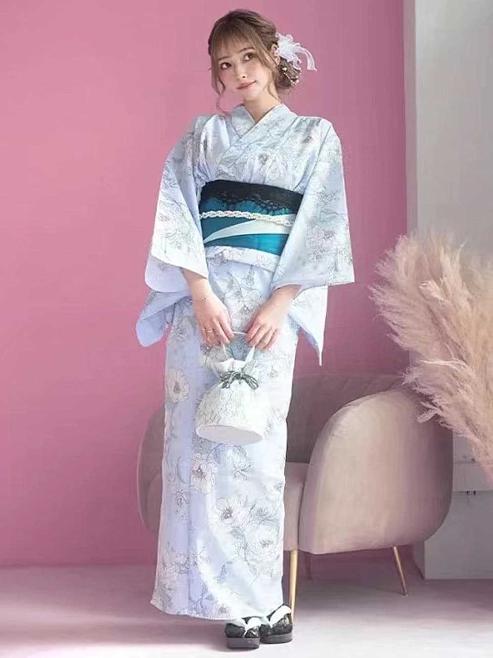 Traditional Women's Kimono Bathrobe Pure Cotton High Quality Travel Photography Yukata Summer 2023 Fashionable Ladies' Clothing