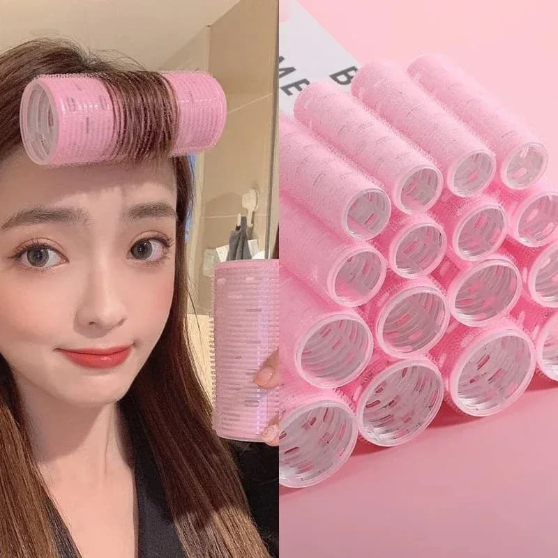 Bigodini autobloccanti bigodini senza heat frangia per hair Volume self-adhesive hook and ring tools for Styling DIY beauty tool