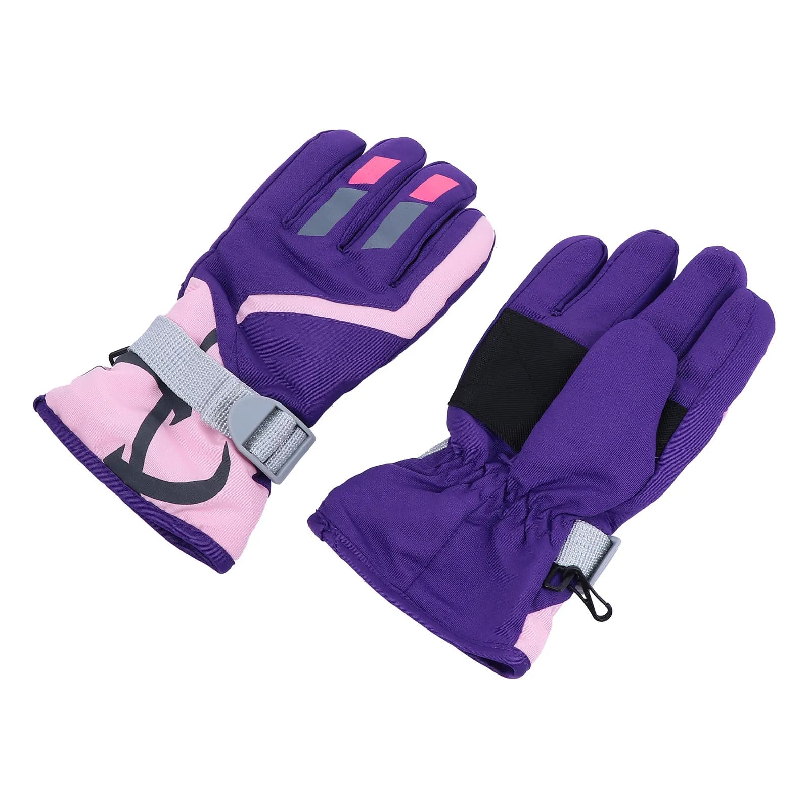 1 pair of ski gloves for children, versatile cycling gloves for children, outdoor winter sports, mountaineering, hiking, camping, light