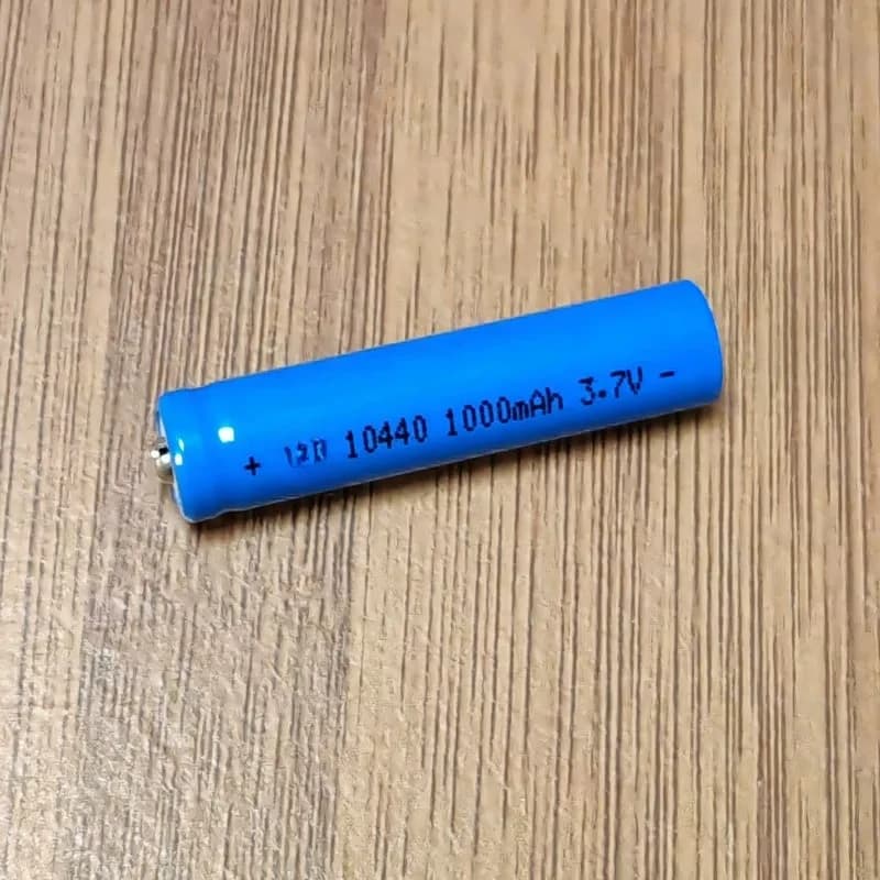 10 pezzi per batteria al litio 10440 n. 7 spazzolini elettrici a testa piatta e a punta, 1000 mAh, rasoio, torcia, batteria agli ioni di litio 3,7 V AAA