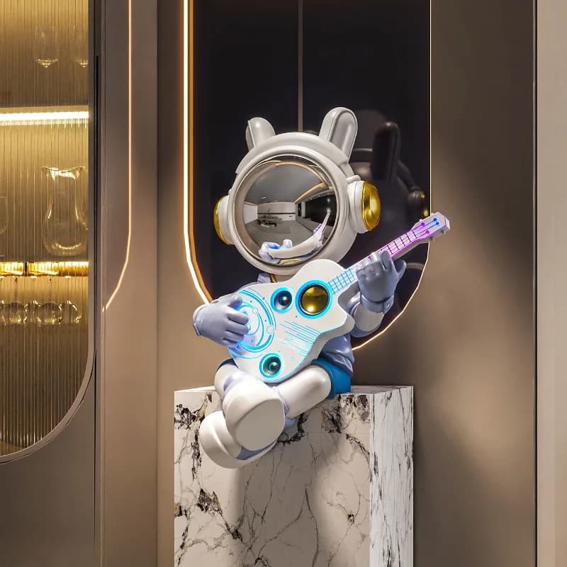 Astronaut Ornaments Modern Bluetooth Speaker Ornament Aesthetic Creative Sculptures Elegant Luxury Sculpture Home Decorations