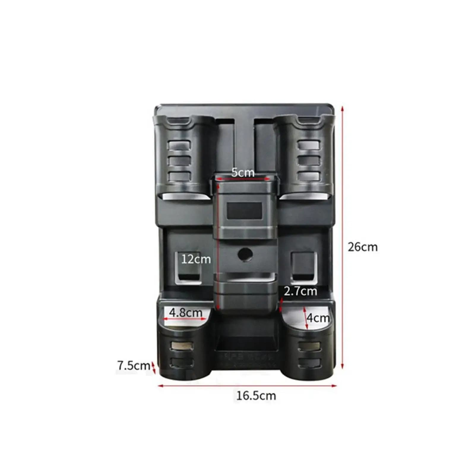 Double Fishing Pole Holder ABS Storage Stand Space Saving Rod Rack for Tackle Box and Freshwater Fishing Gear