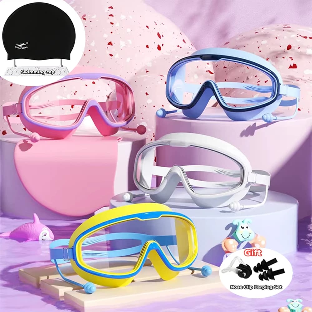 Swimwear with big frame 2025 for adults Children Swimming glasses high quality Waterproof multicolors to choose from