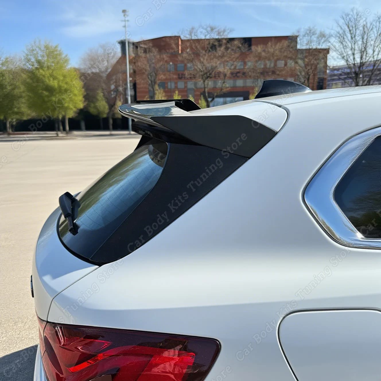 Spoiler Rear MP Styler for BMW Series 1 F40 116i 120i 118i 116d 118d 120d 2019-2024, Extended Baggage Roof, ABS Rear Fins