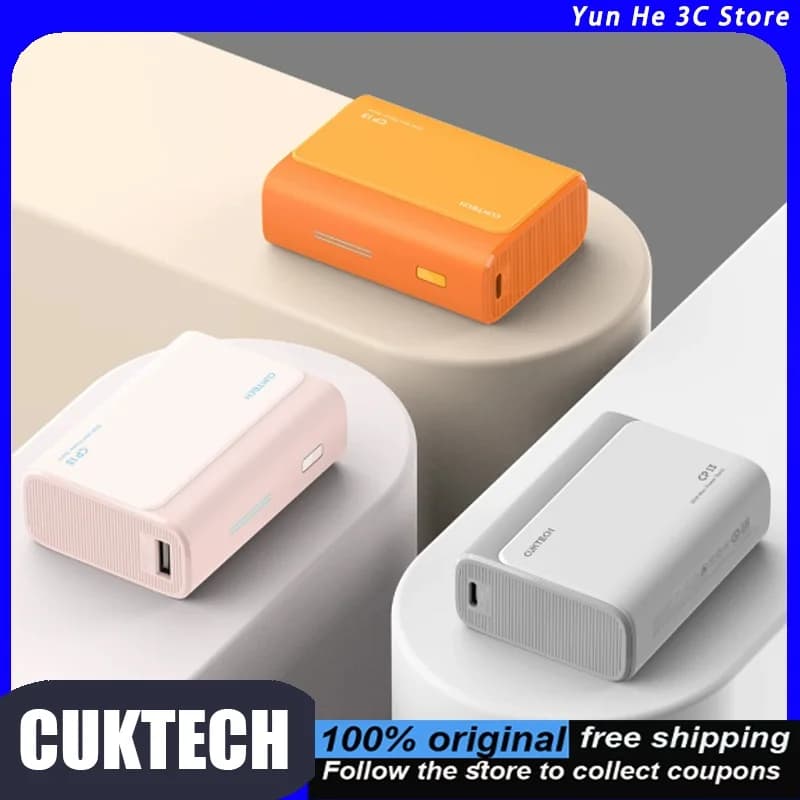Cuktech Power Bank Portatile 30W Ricarica Rapida 10.000mAh Certificato 3C Mini Tascabile Compatibile con iPhone 17 Leggero