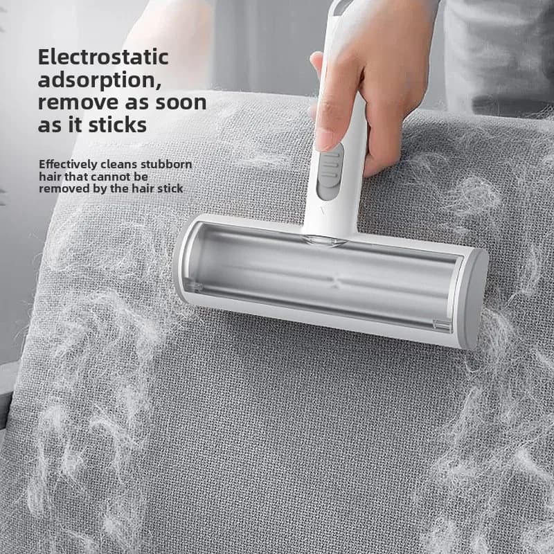 advanced pet hair cleaning brush roller style electrostatic lint scraper effective dog and cat fur removal tool home use pet gro