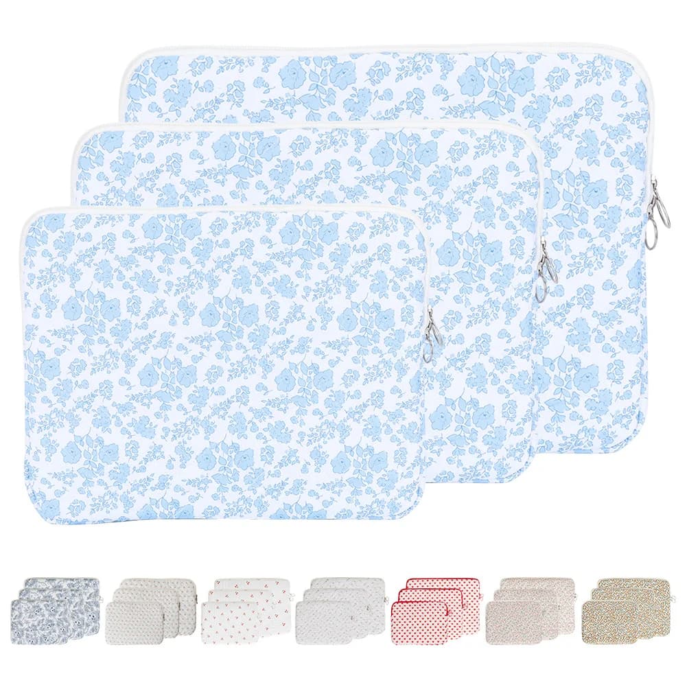 Custodia per Laptop 11/13/15 Pollici, Borsa Trapuntata per Laptop, Custodia Floreale Coquette per Laptop, Borsa da Trasporto per Laptop, Accessori per Ufficio