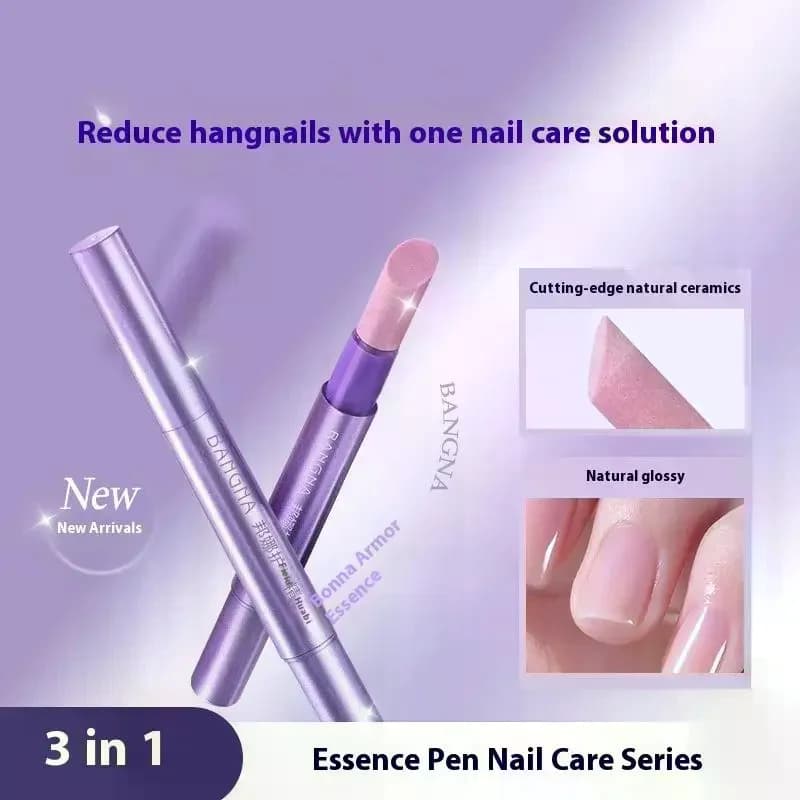 3In1 Olio per cuticole per unghie in ceramica Illumina la penna idratante per rimozione cuticole per unghie Prevenire danni alle unghie Strumento per la cura del manicure
