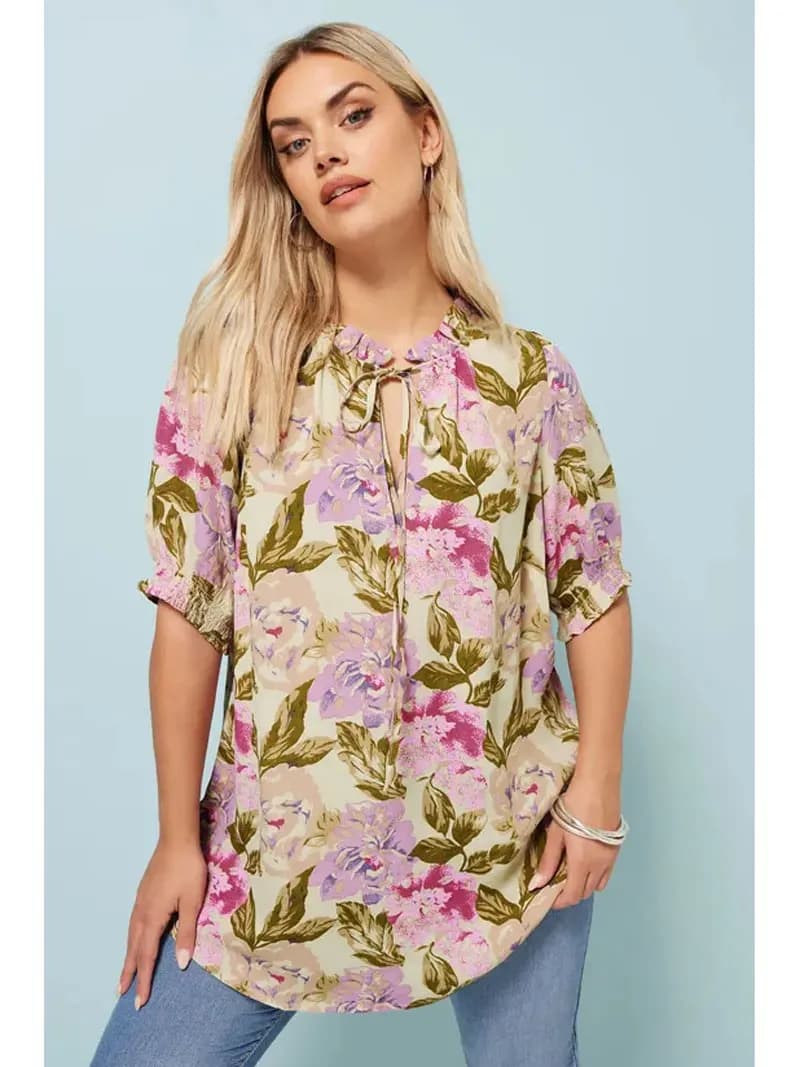 2025 Tunica da donna Top Camicetta morbida e trasparente Stile etnico hippie Elefante Boho Camicie con stampa paisley Top taglie forti