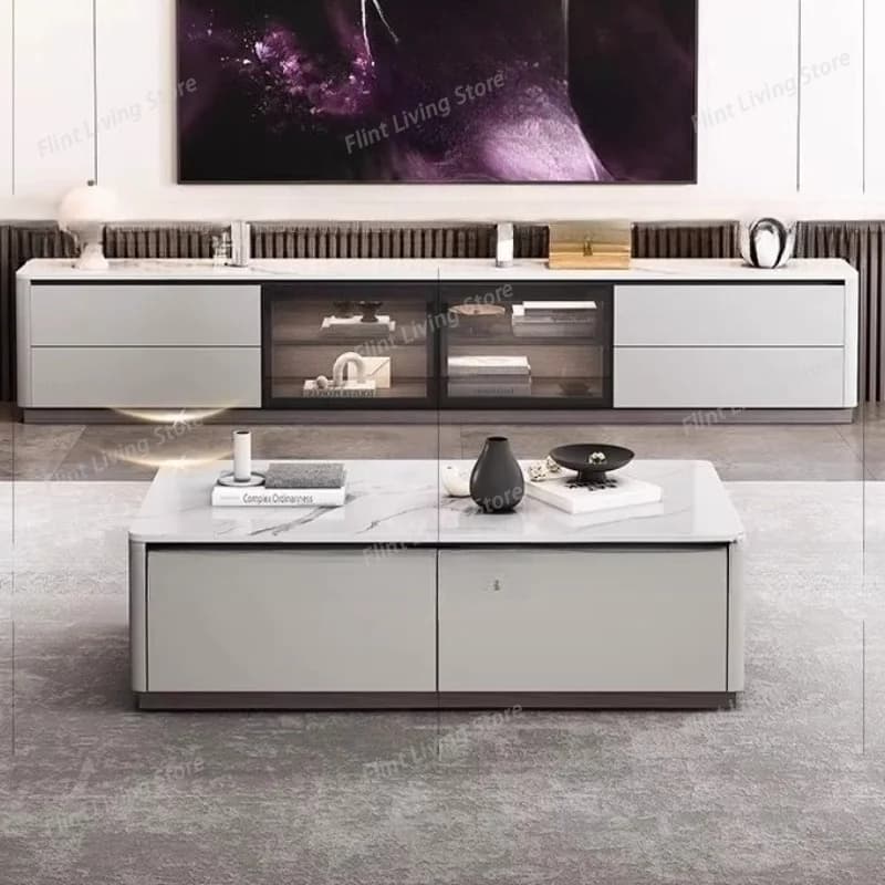 Entertainment Shelf Tv Table Modern Organizer Universal Nordic Tv Table Aesthetic Monitor Suporte Para Tv Replica Furniture