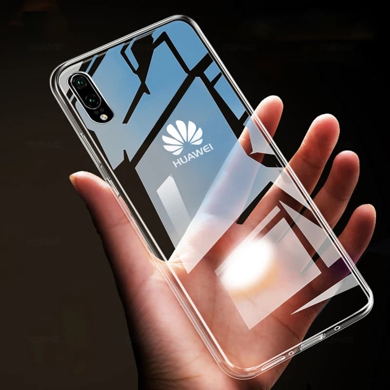 Custodia morbida in silicone TPU ultra sottile trasparente per Huawei Y5 Y6 Y7 Y8 Y9 Pro Plus Prime 2018 2019 Art copertura del telefono antiurto